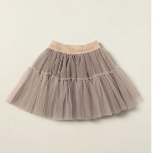 MONNALISA
Logo Tutu Skirt in Dash Grey